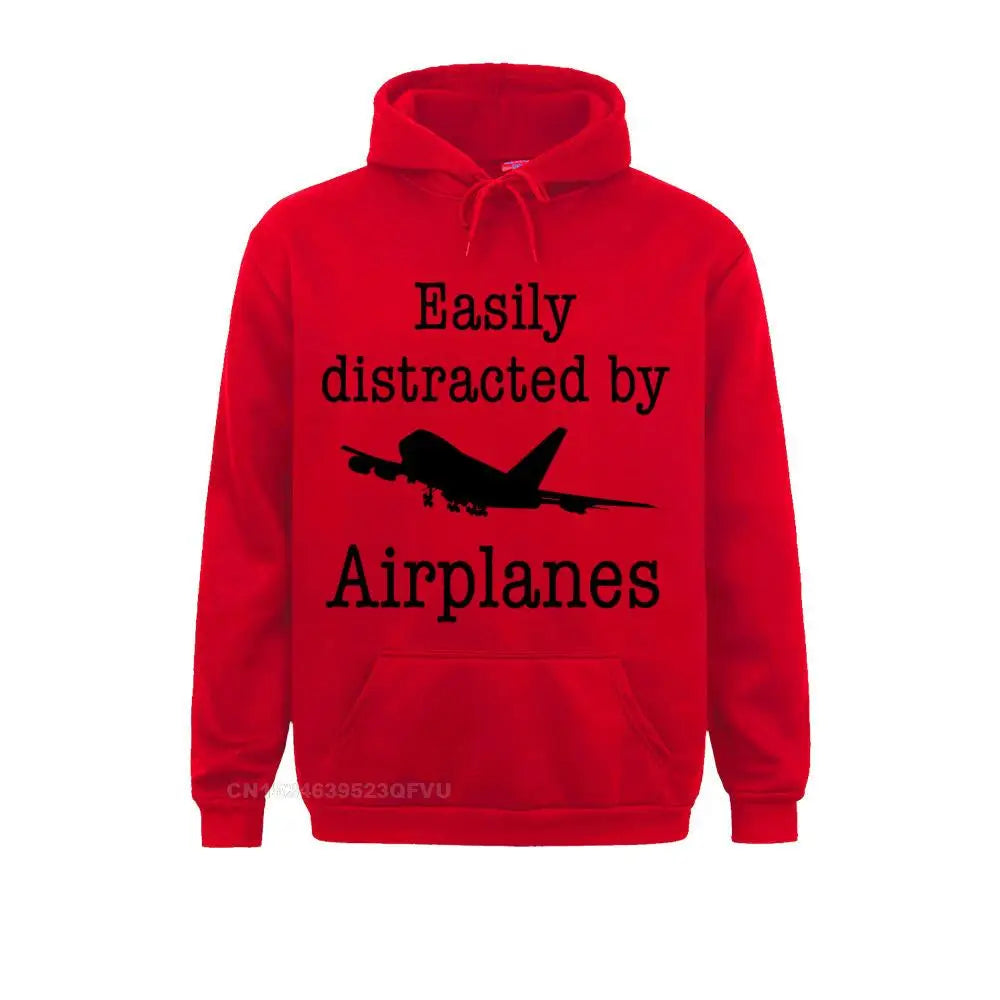 Easily Distracted By Airplanes Hoodie