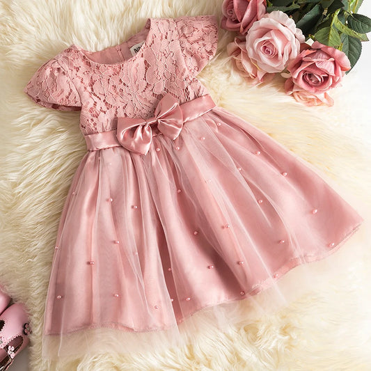 Lace Pink Tutu Party Dress