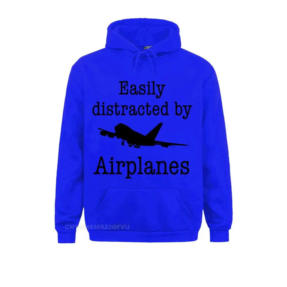 Easily Distracted By Airplanes Hoodie