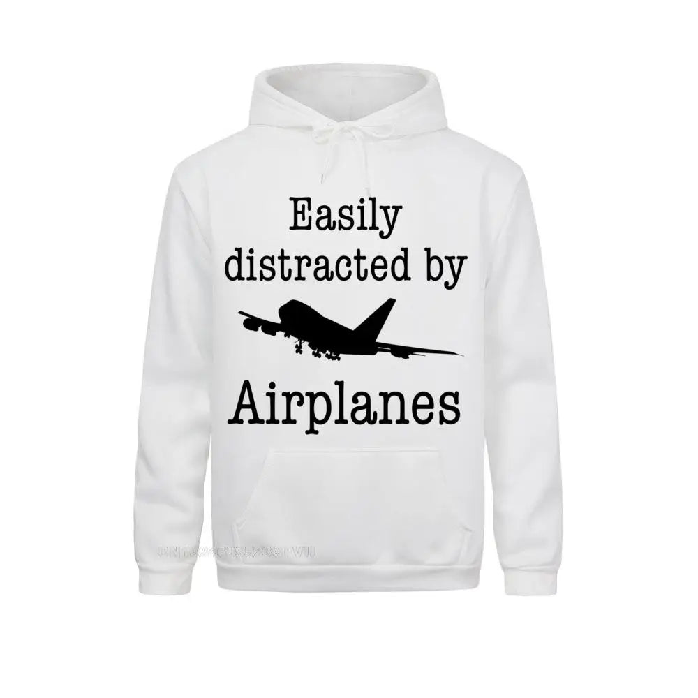 Easily Distracted By Airplanes Hoodie