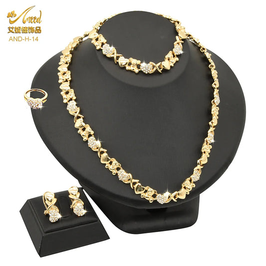 Costume Jewelry Set- Necklace Bracelets Earrings