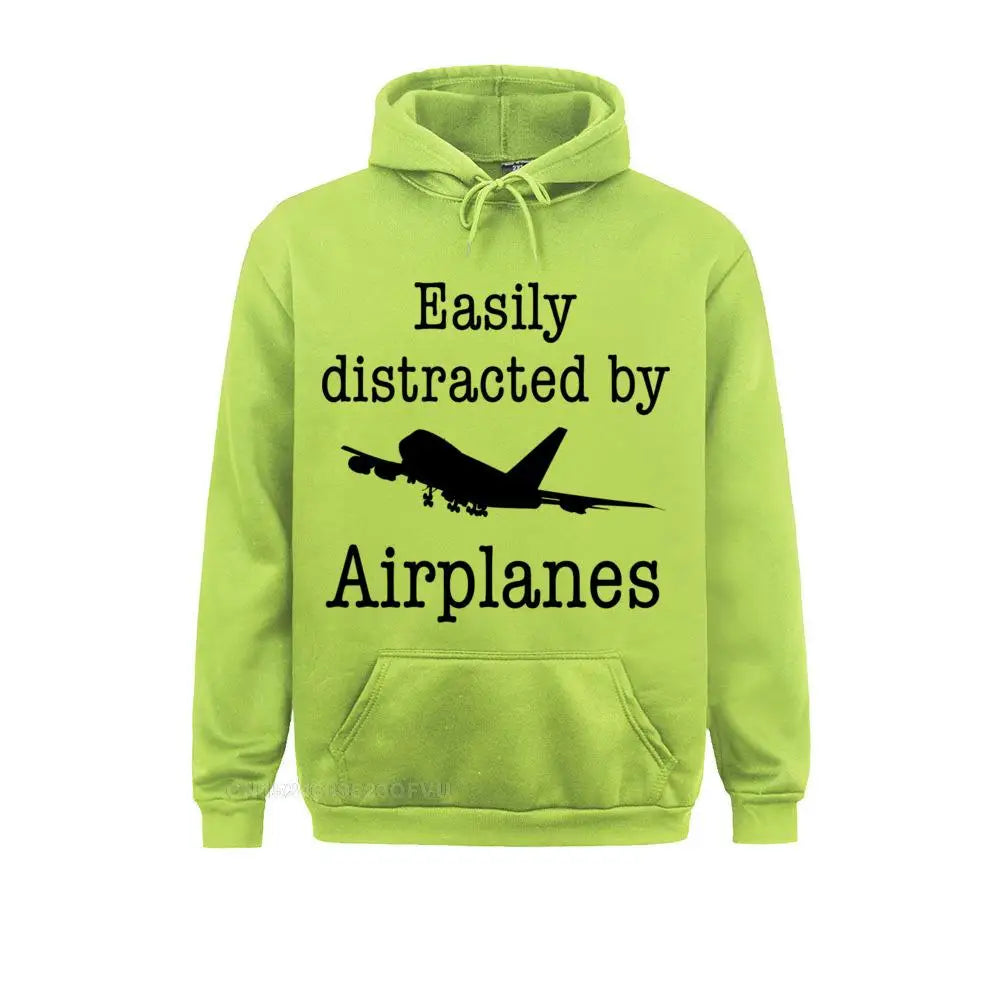 Easily Distracted By Airplanes Hoodie