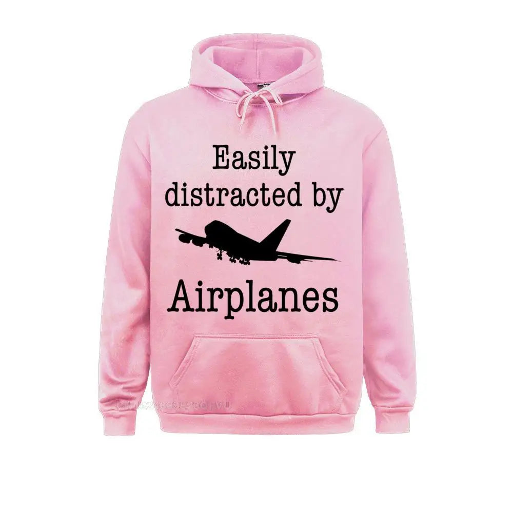 Easily Distracted By Airplanes Hoodie