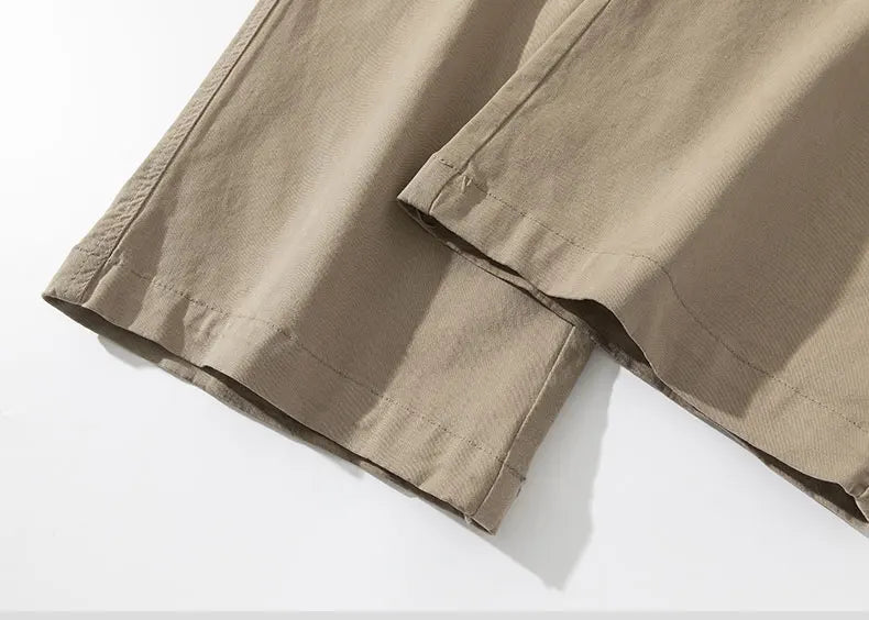 Wide Leg  Cotton Cargo Pants