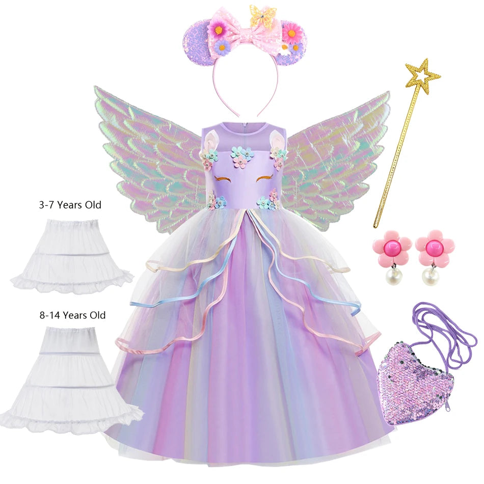 Princess Birthday Unicorn Party Dress