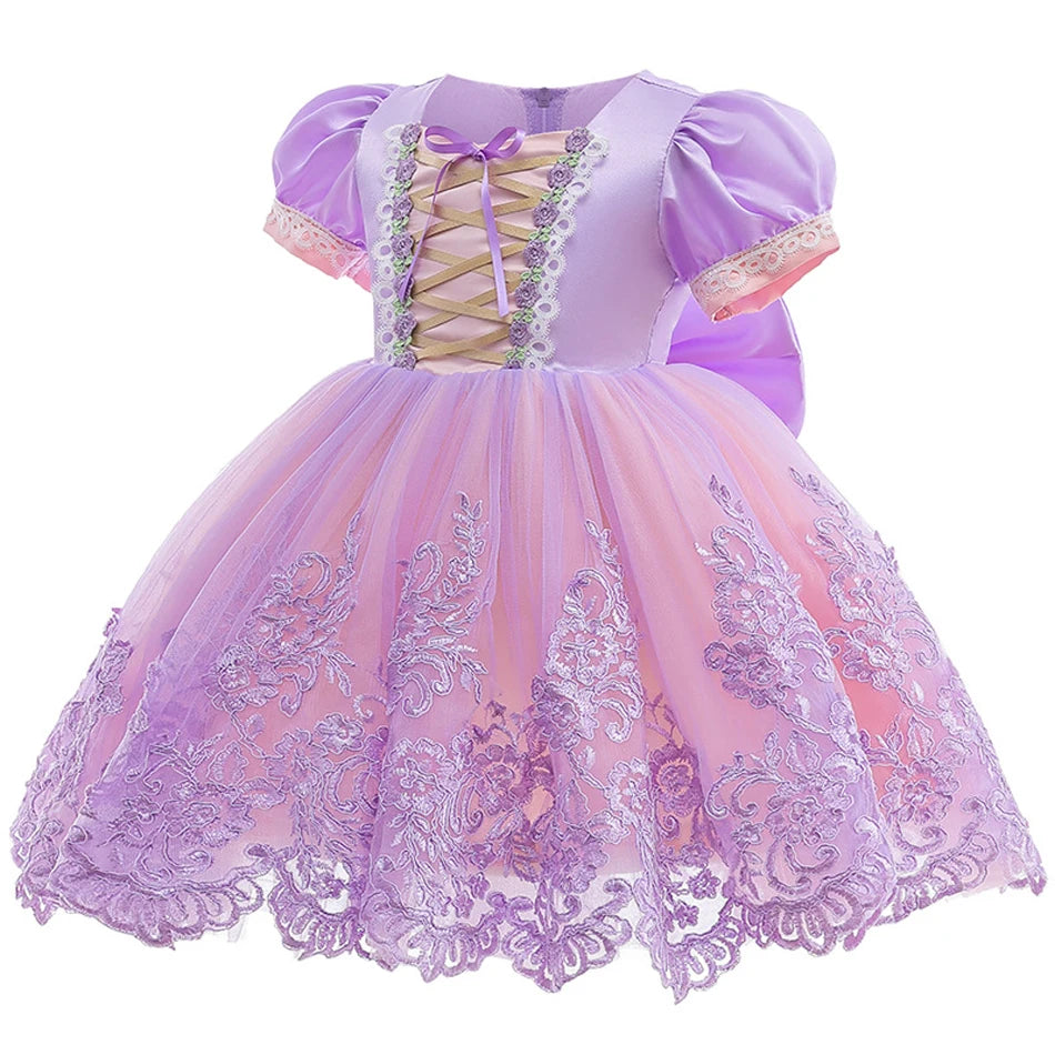 Princess Rapunzel Sequin Costume Dress 1-6T