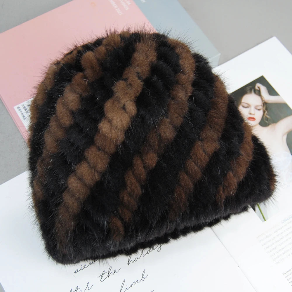 Mink Fur Beanie