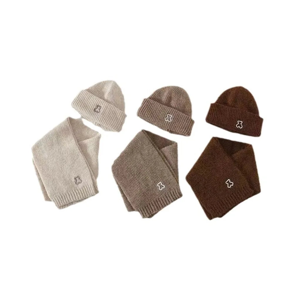 Kids Windproof Hat & Scarf Set