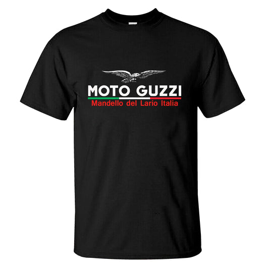 Moto Guzzi Racing Sport Graphic Logo Oversized T-shirt S S-3XL