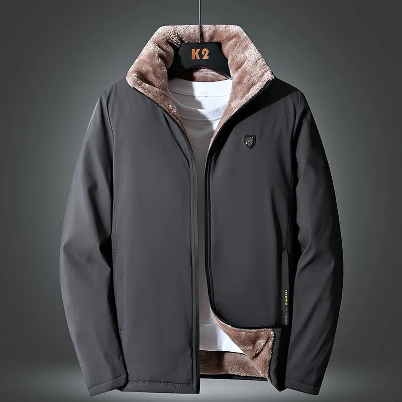 Ultimate Warmth: Windproof Thick Fleece Winter Jacket