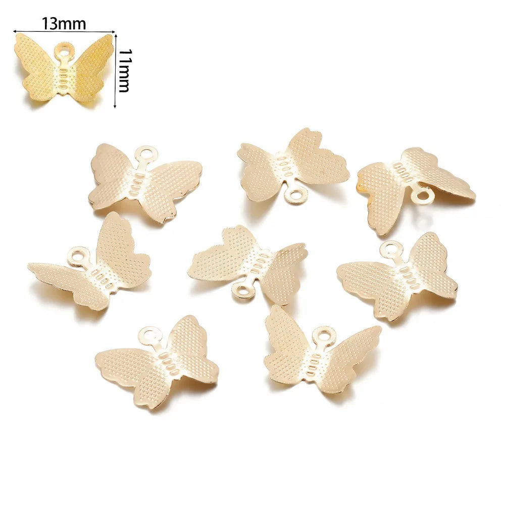 100 PCS  Butterfly Jewelry Accessories for  Necklaces, Pendants, Bracelets & Earrings