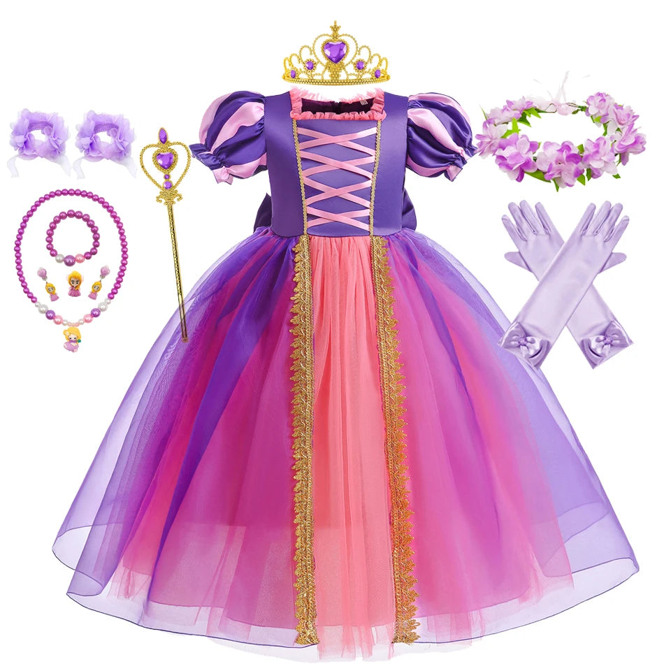 Princess Rapunzel Purple Costume Purple