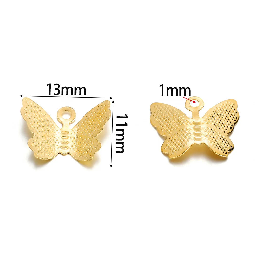 100 PCS  Butterfly Jewelry Accessories for  Necklaces, Pendants, Bracelets & Earrings