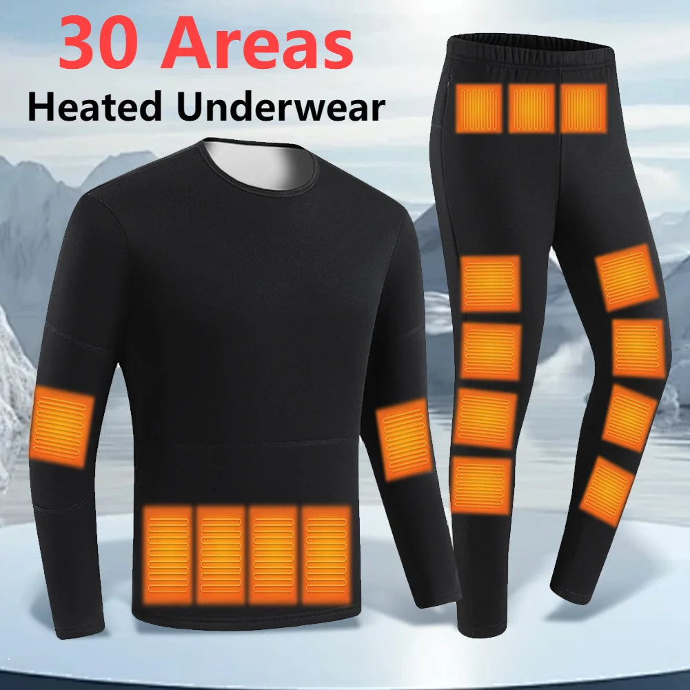 Unisex Heated Thermal Set