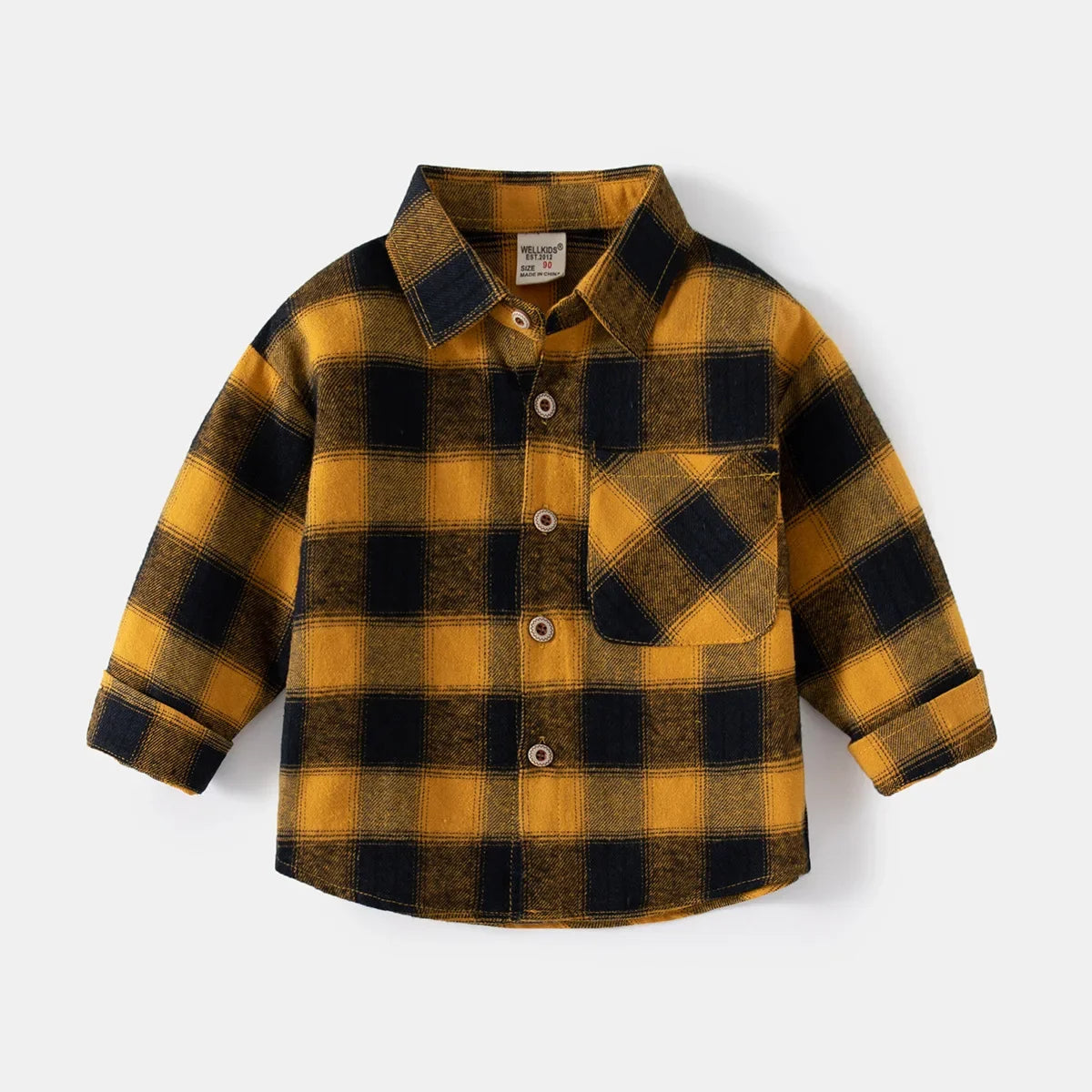 Children  Vintage Plaid Cotton Shirt