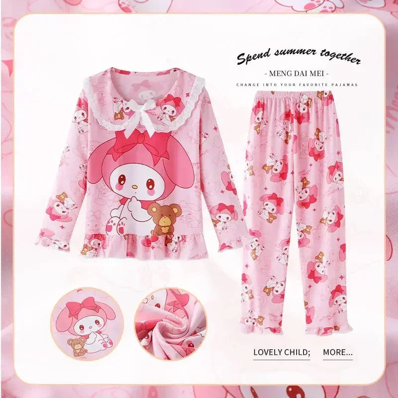 Hello Kitty Anime Sanrio Kawaii  Shirt Pants Pajamas