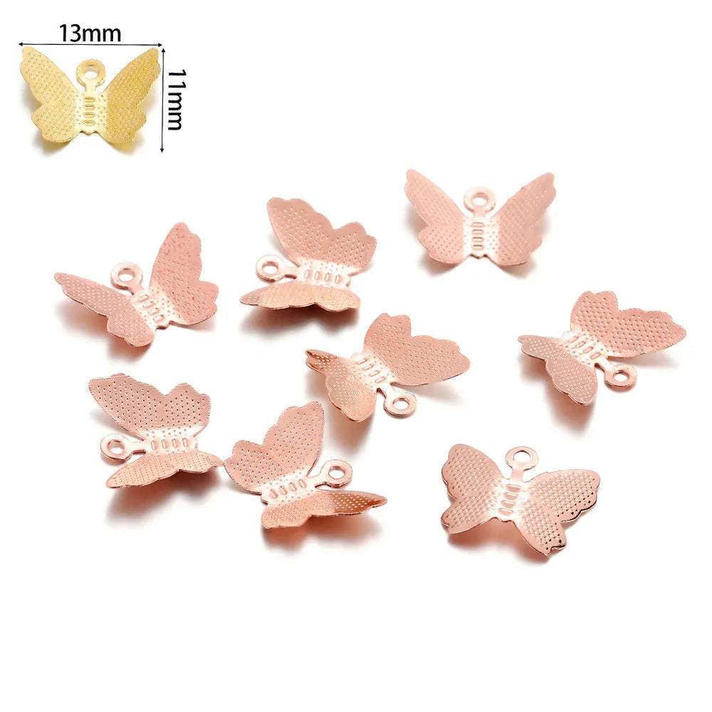 100 PCS  Butterfly Jewelry Accessories for  Necklaces, Pendants, Bracelets & Earrings