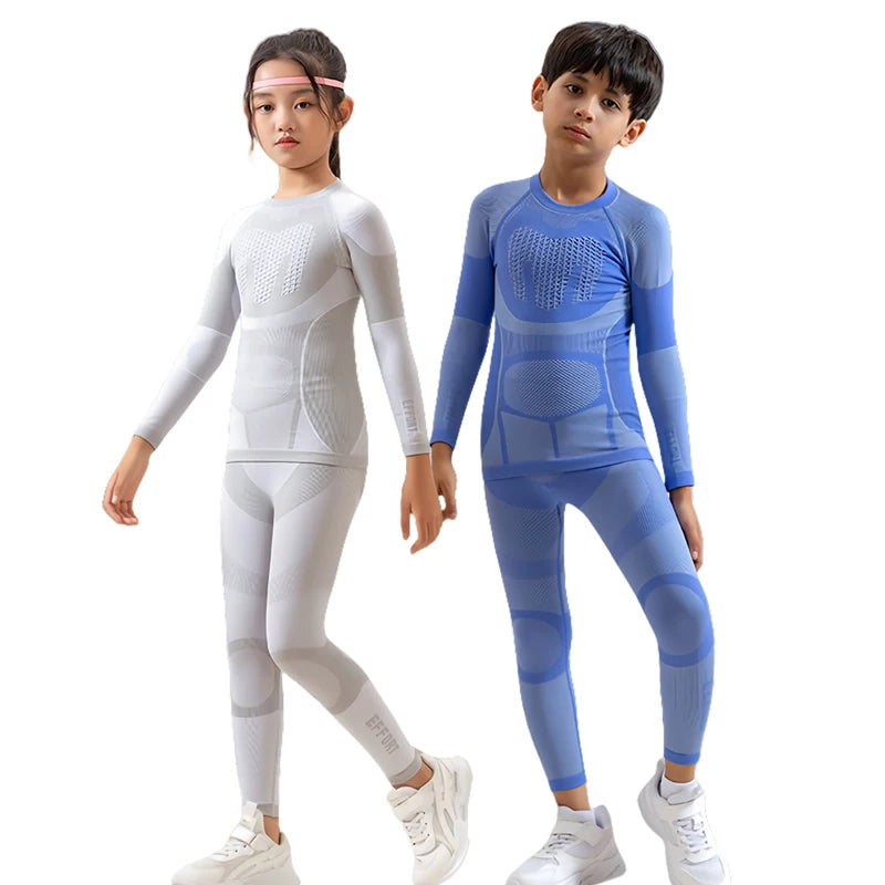 Children Winter Ski Thermal Underwear Set