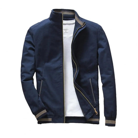 Men Stand Collar Spring Jacket