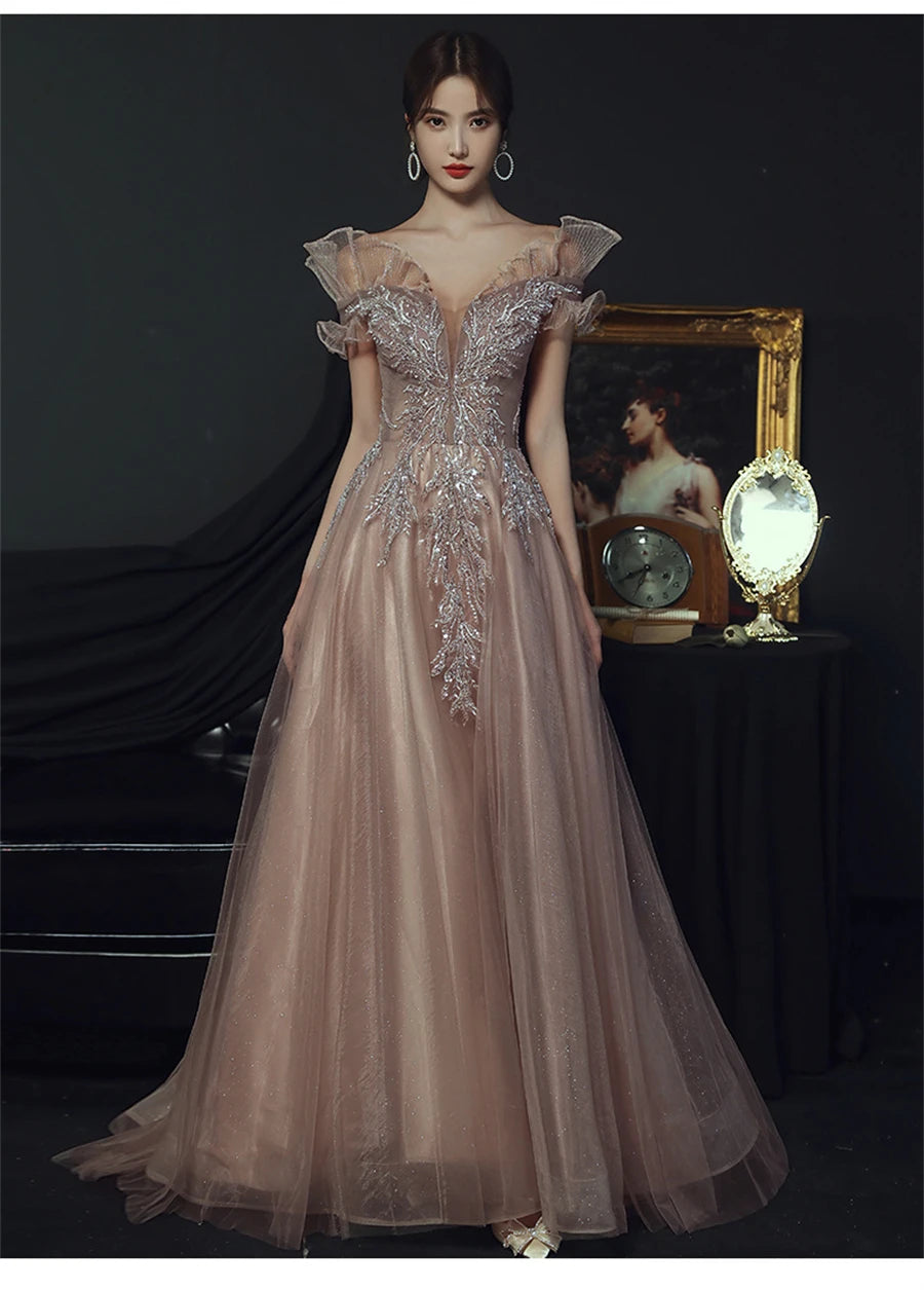 Fairy Elegant Long Mesh Dress