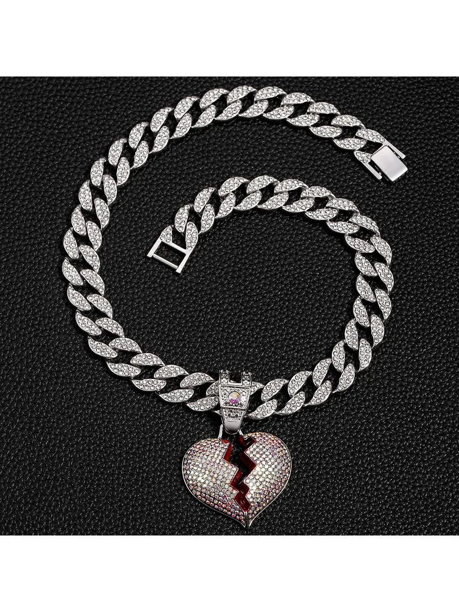 Broken Heart Pendant Necklace