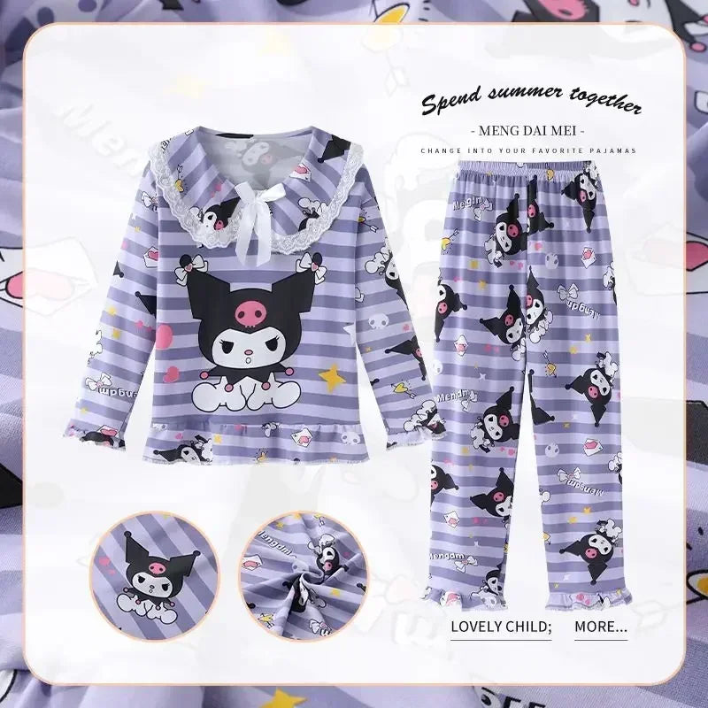 Hello Kitty Anime Sanrio Kawaii  Shirt Pants Pajamas