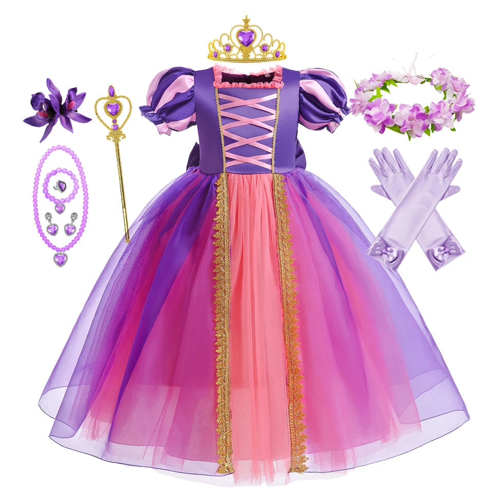 Princess Rapunzel Purple Costume Purple