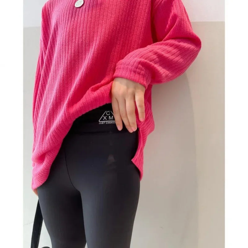 Comfortable Solid Color Leggings