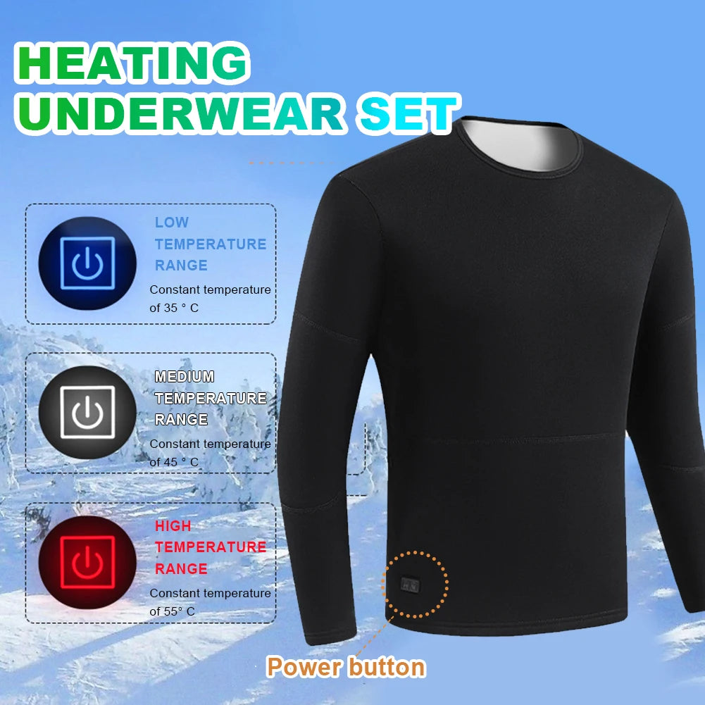 Unisex Heated Thermal Set