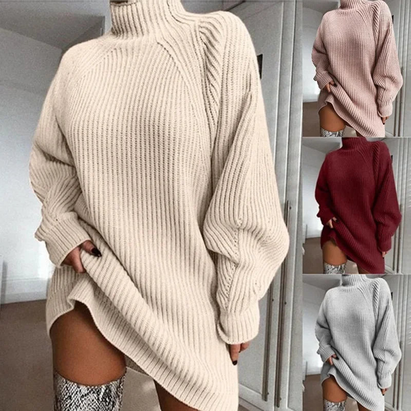 Autumn & Winter Knitted Sweater Dress