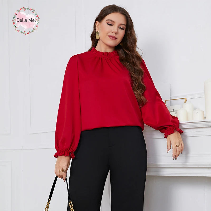 Trendy Long Sleeve Blouse Top