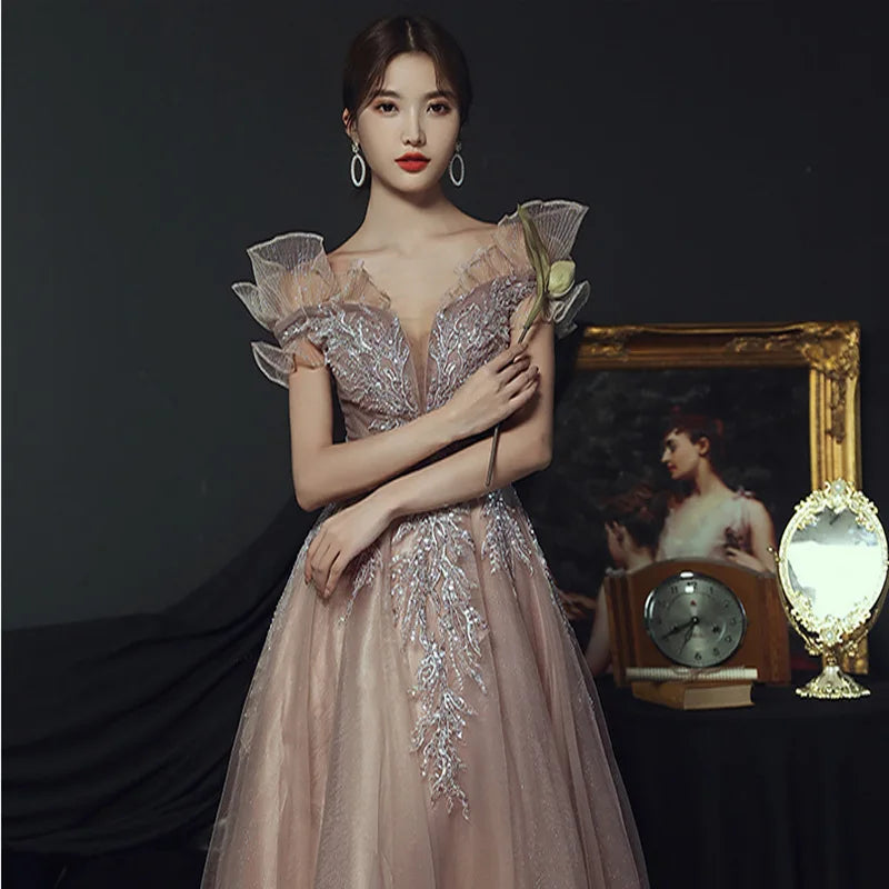 Fairy Elegant Long Mesh Dress