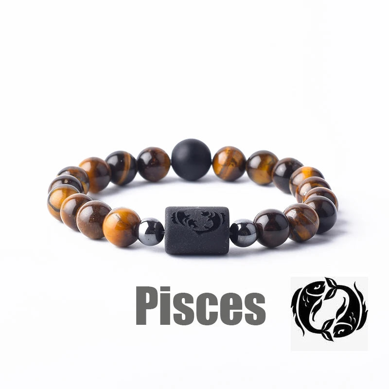 Pisces  Zodiac Beads Bracelet