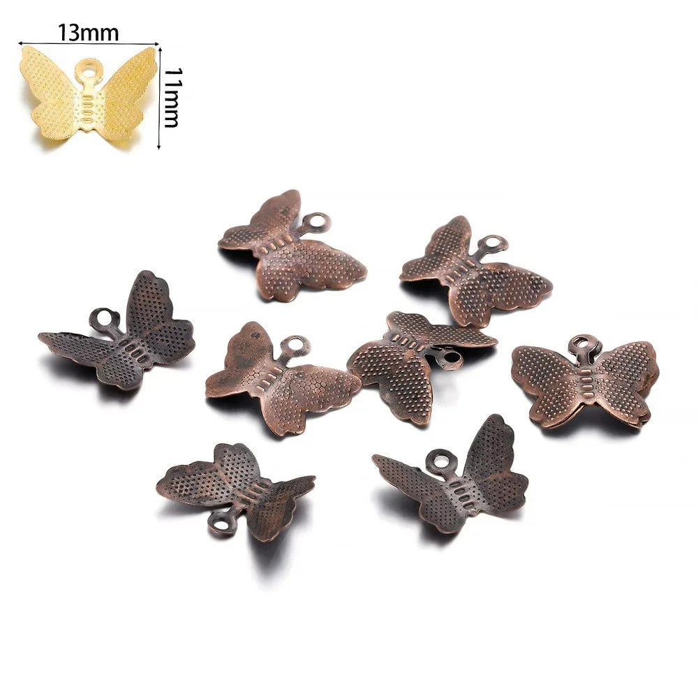 100 PCS  Butterfly Jewelry Accessories for  Necklaces, Pendants, Bracelets & Earrings