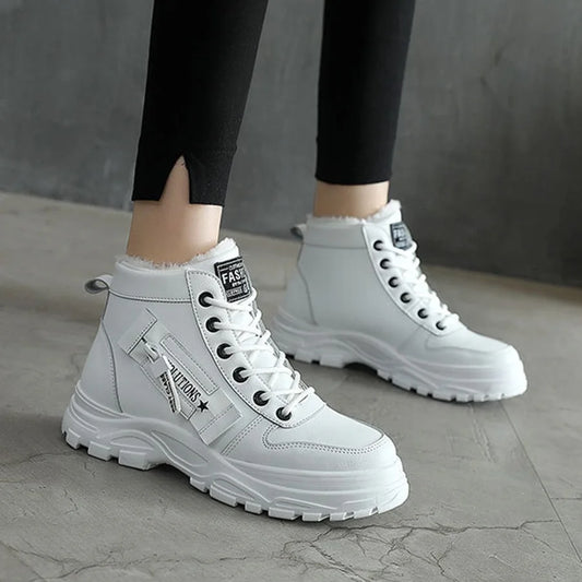 Plush Lined High Top Sneakers