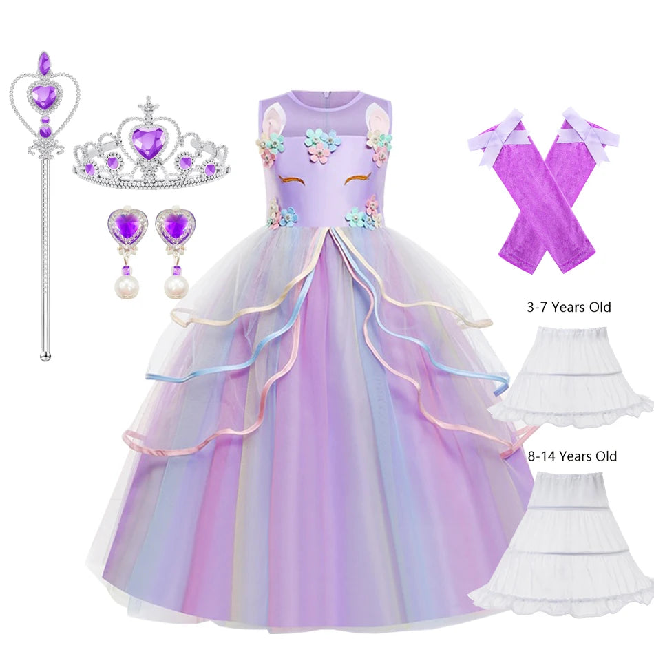 Princess Birthday Unicorn Party Dress