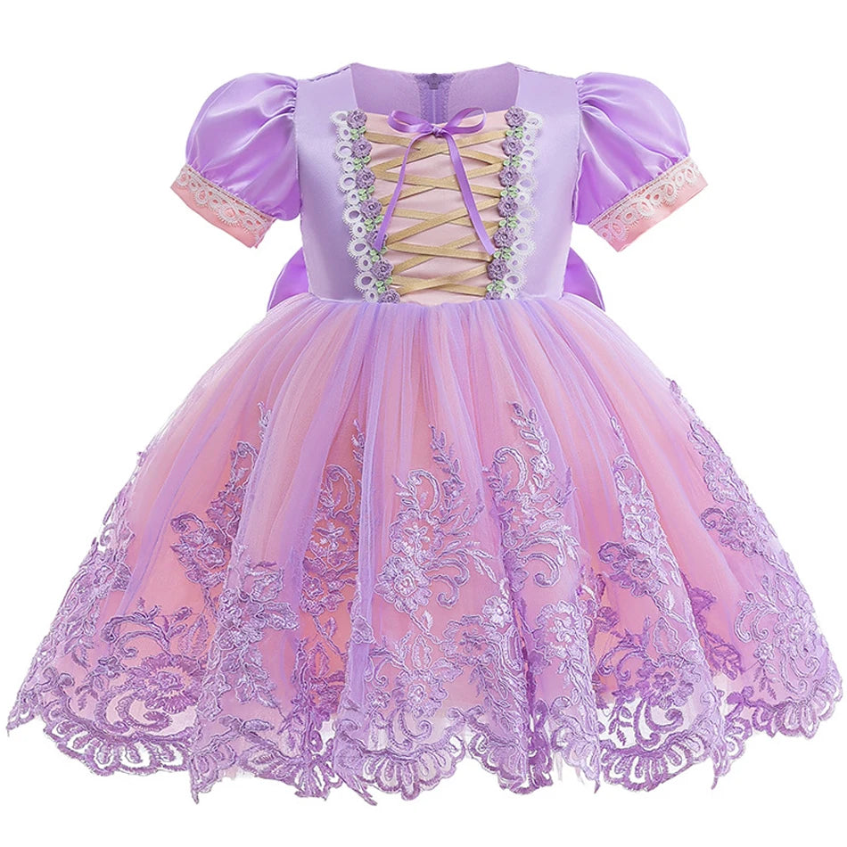 Princess Rapunzel Sequin Costume Dress 1-6T