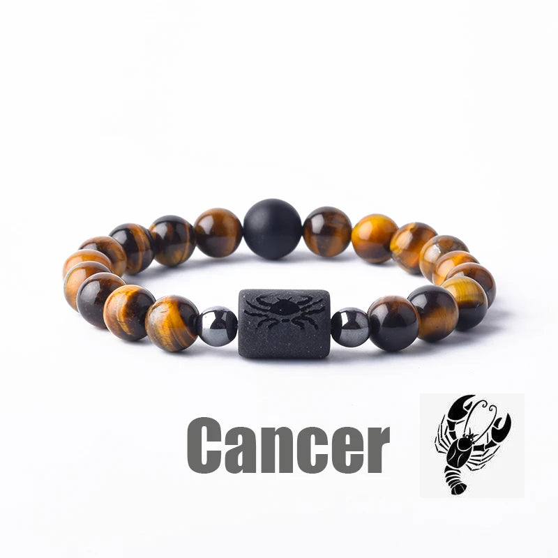 Cancer  Zodiac Beads Bracelet