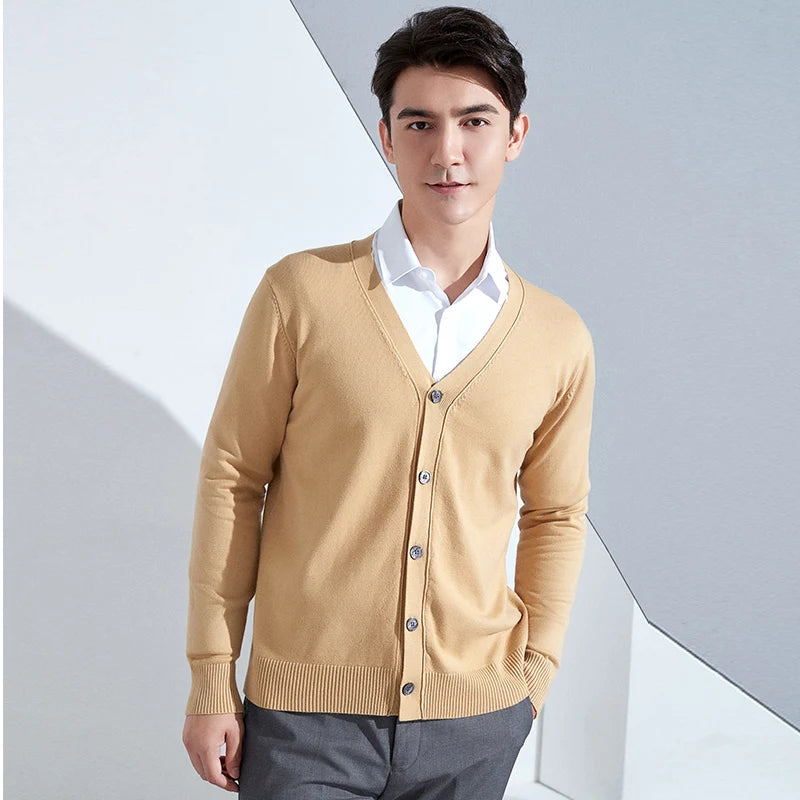 Cashmere Wool Blend Cardigan