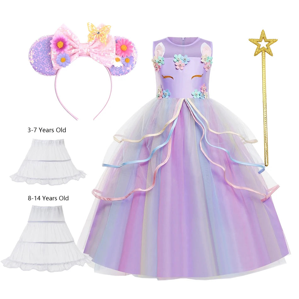 Princess Birthday Unicorn Party Dress