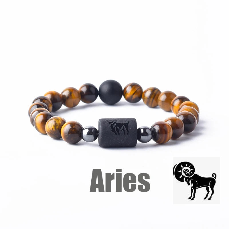 Aries  Zodiac Beads Bracelet