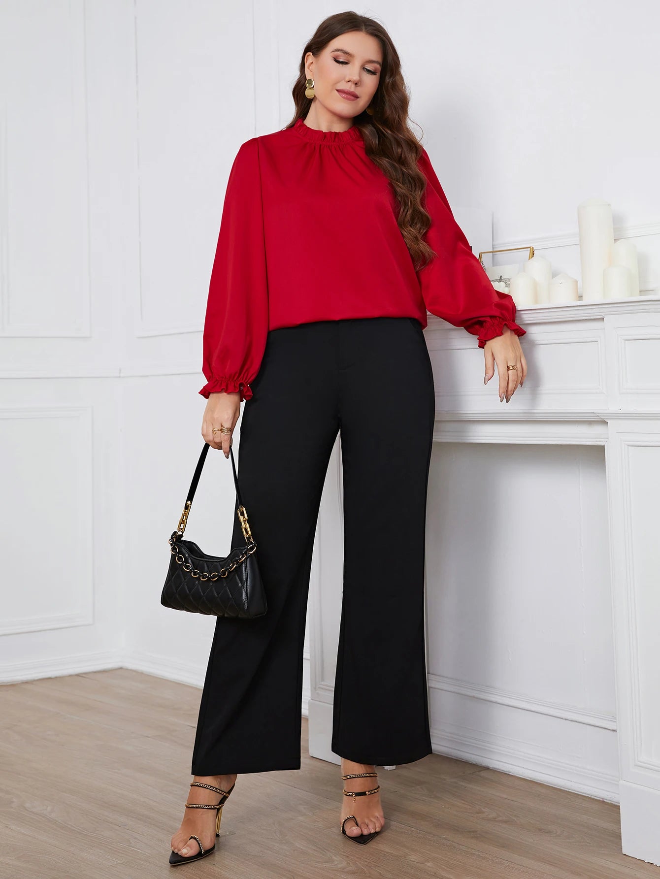 Trendy Long Sleeve Blouse Top