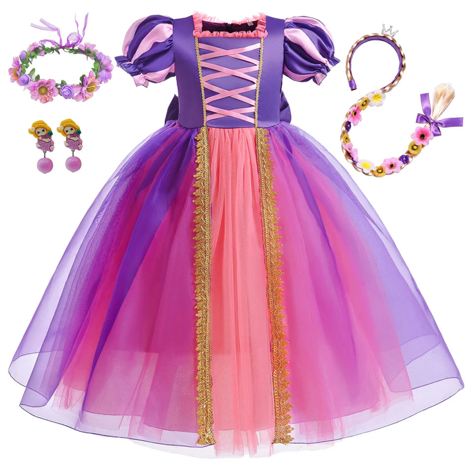 Princess Rapunzel Purple Costume Purple