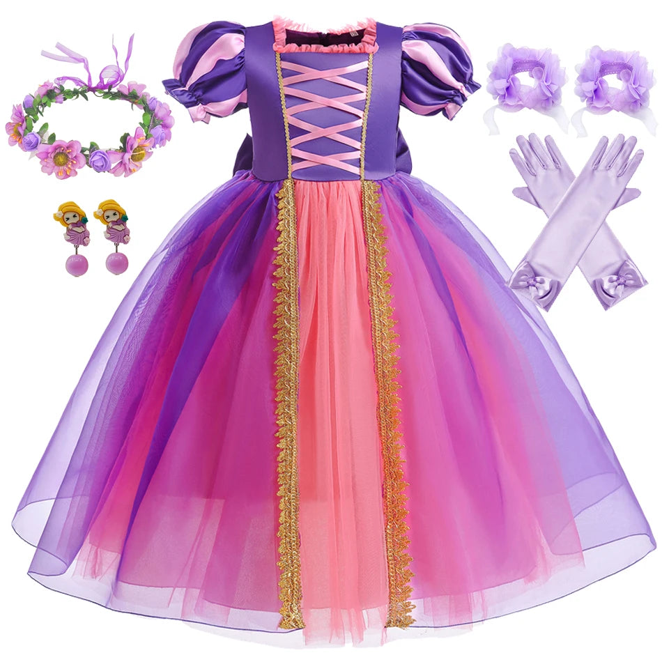 Princess Rapunzel Purple Costume Purple