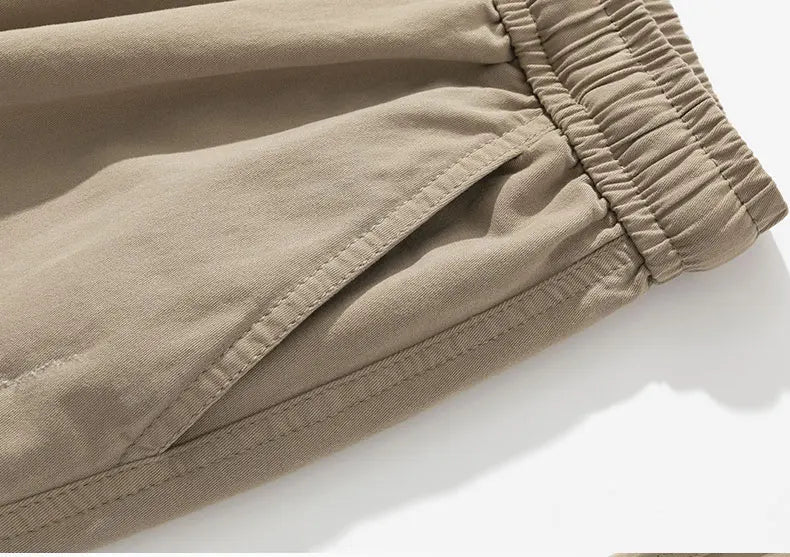 Wide Leg  Cotton Cargo Pants