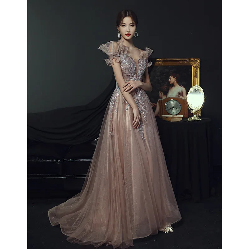 Fairy Elegant Long Mesh Dress