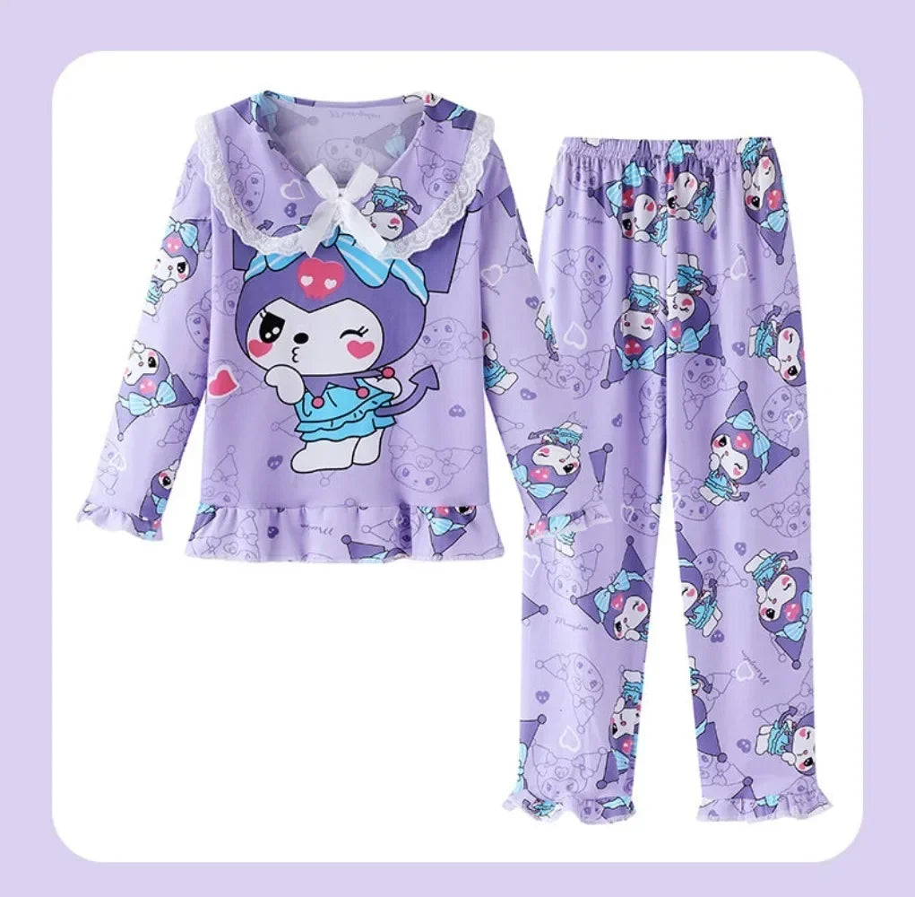 Hello Kitty Anime Sanrio Kawaii  Shirt Pants Pajamas