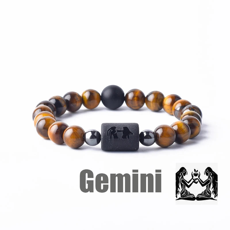 Gemini  Zodiac Beads Bracelet