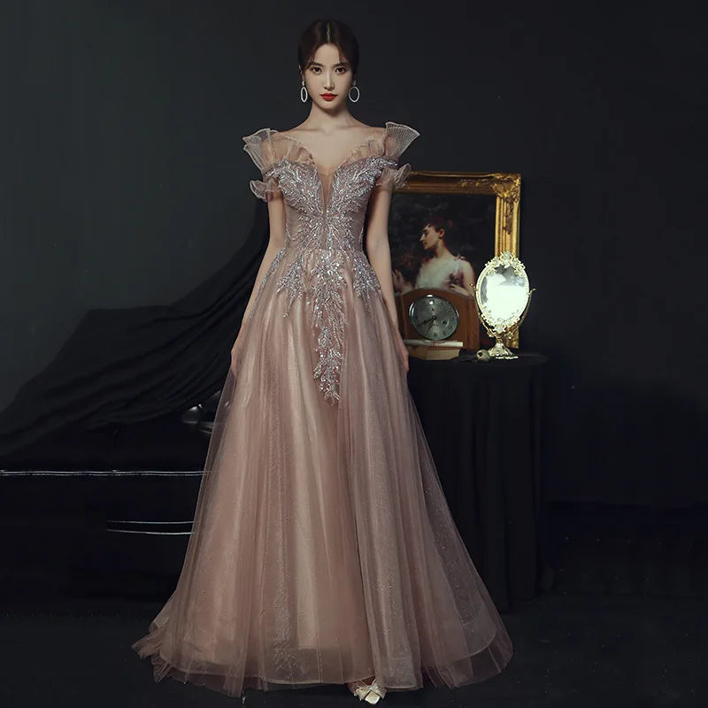 Fairy Elegant Long Mesh Dress