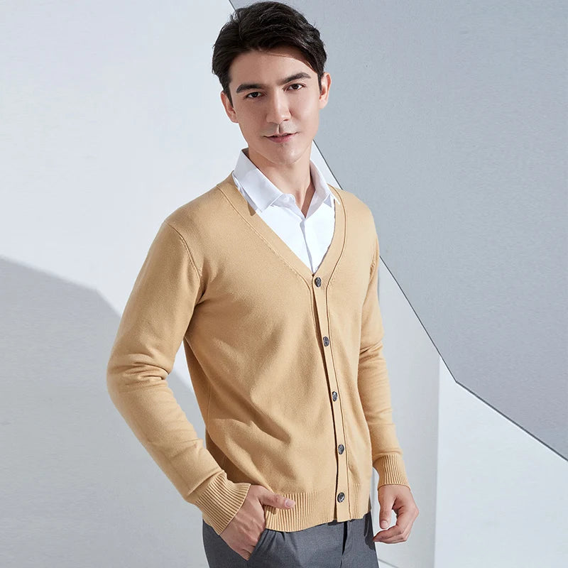 Cashmere Wool Blend Cardigan